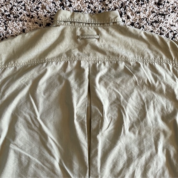Ex Officio Adventure Shirt Vented Long Sleeve Khaki Fishing Outdoor Shirt XXL - Picture 14 of 15